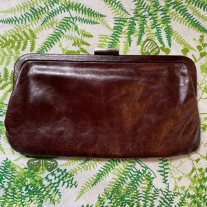 Classy Chocolate Brown Hobo Leather Clutch